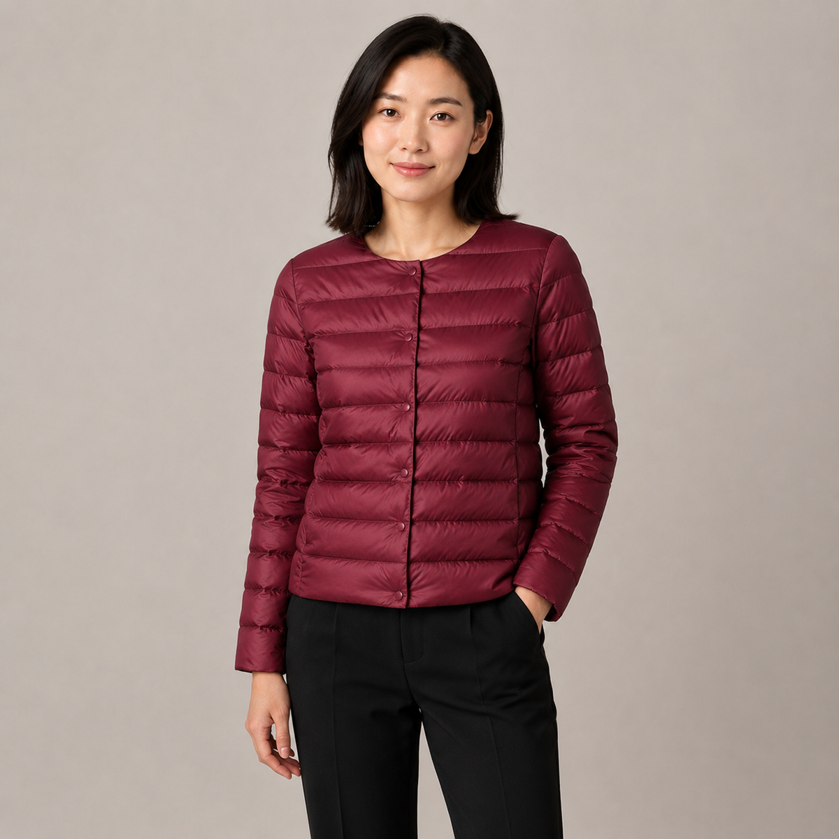 Ivy | Lightweight Non-Bulky Warm Puffer Jacket