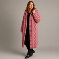 Nora | Long Chunky Cable Knit Cardigan