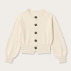 Wren | Cream Cardigan with Stylish Buttons