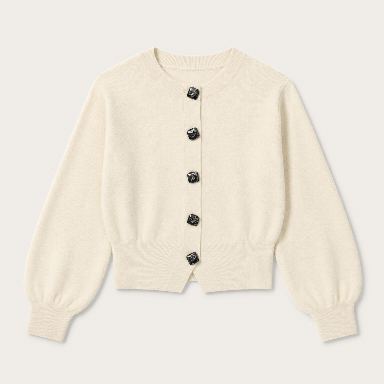 Wren | Cream Cardigan with Stylish Buttons