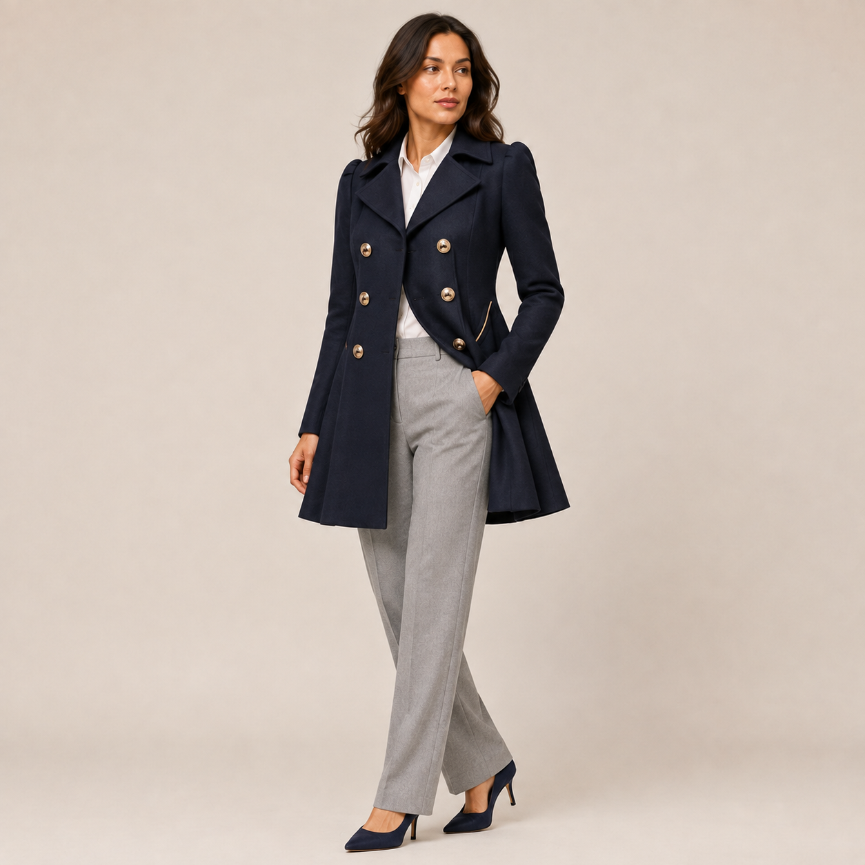 Celeste | Trench Coat with Traditional Cut for Women