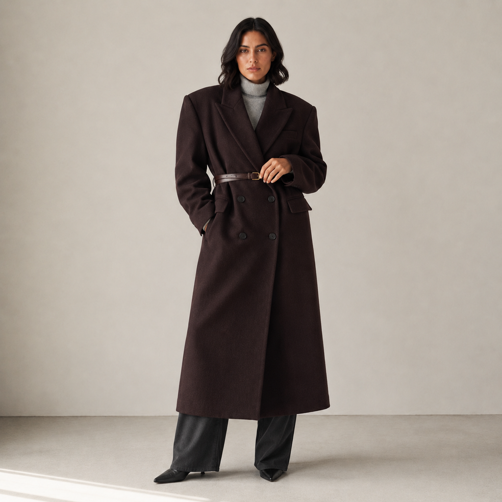 Delphine | Oversized Wool Trench Coat