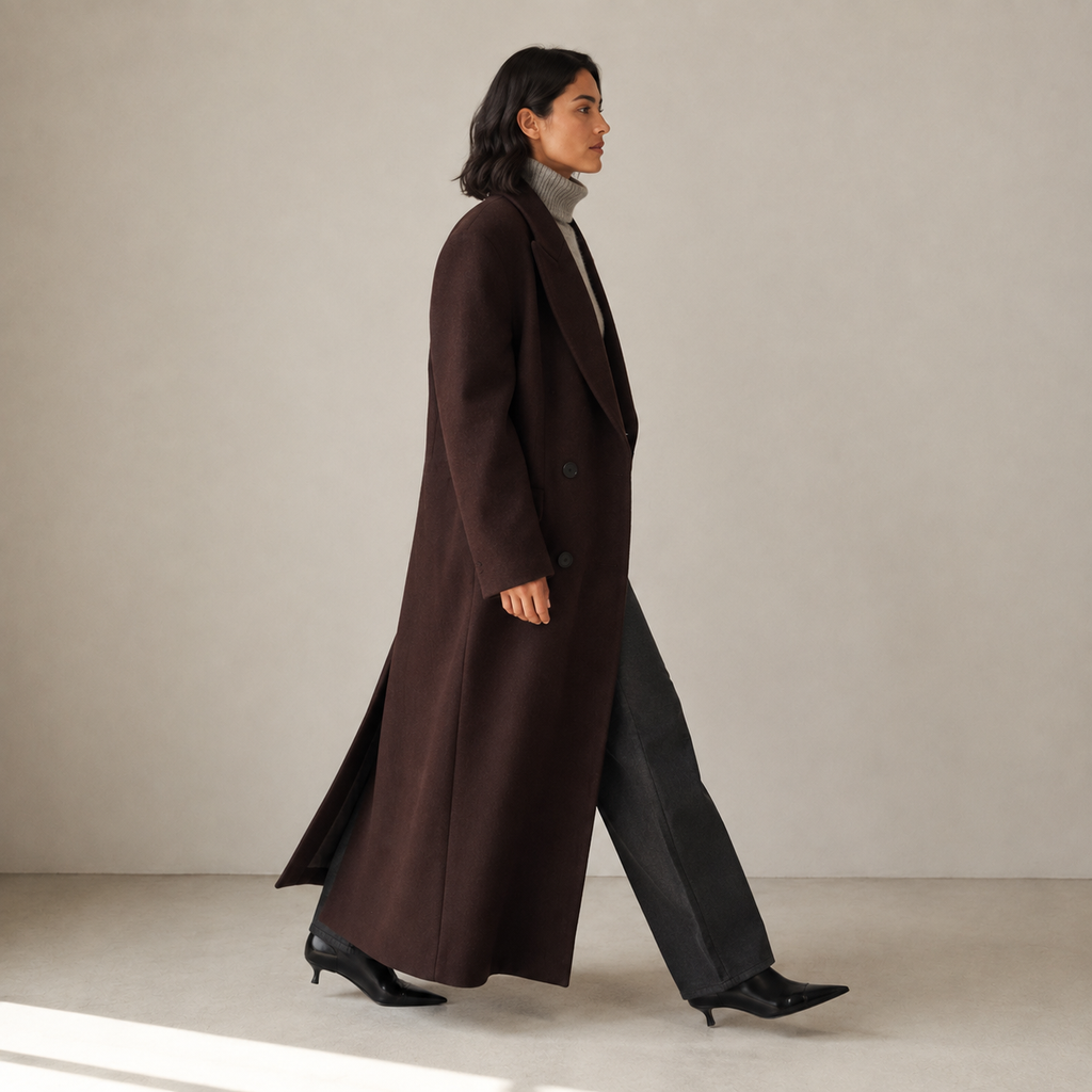 Delphine | Oversized Wool Trench Coat
