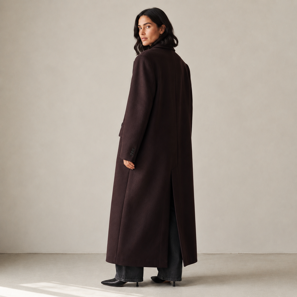 Delphine | Oversized Wool Trench Coat
