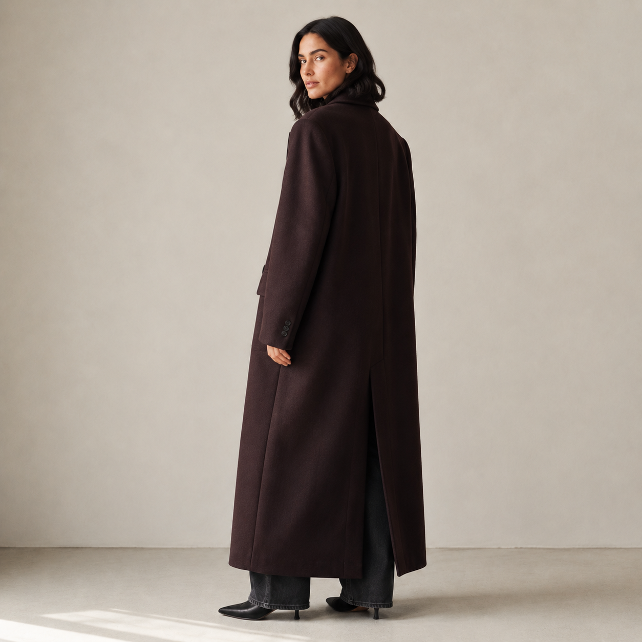 Delphine | Oversized Wool Trench Coat