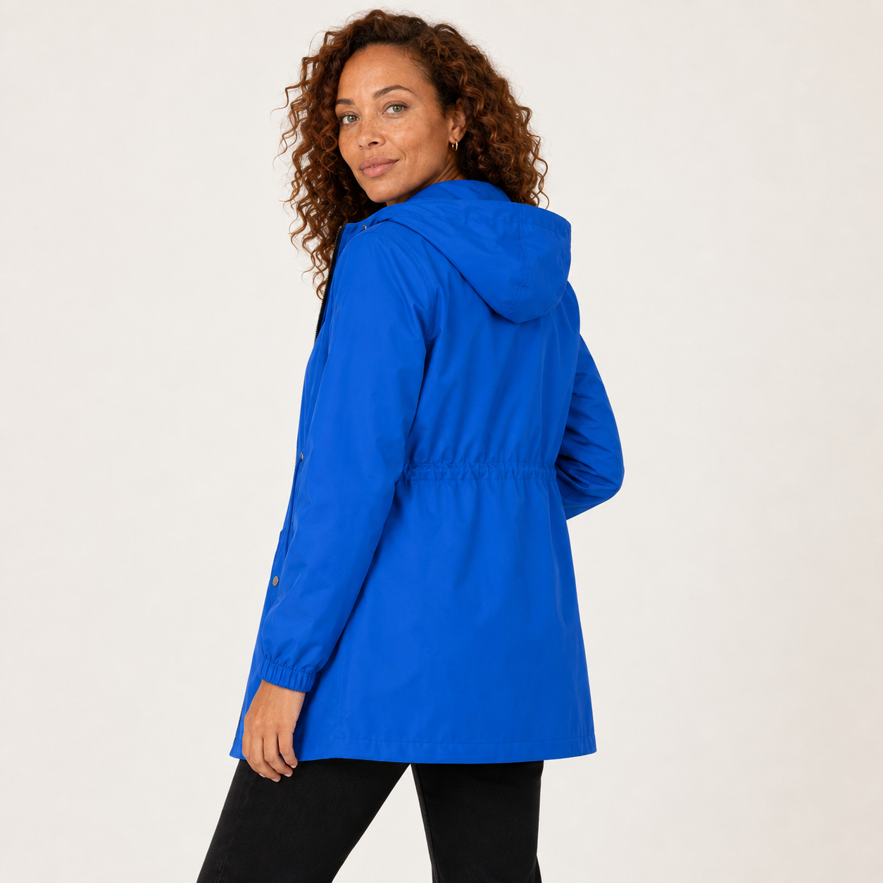 Winnie | Hooded Rain Jacket with Drawstring Waist