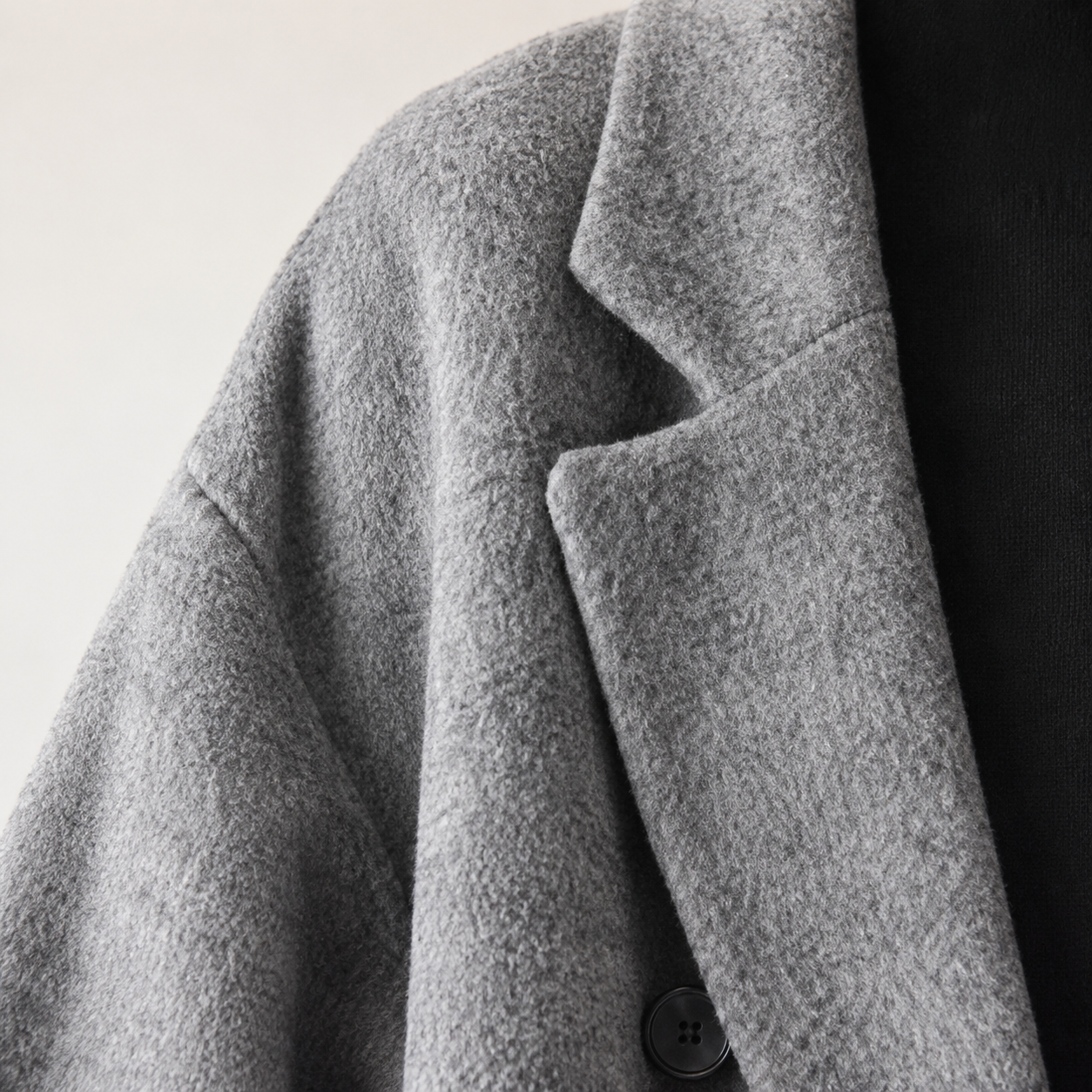 Cordelia | Long Wool Coat, Double-Breasted Oversized