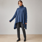 Zenobia | Elegant Cashmere Turtleneck Jumper for Women with Oversized Longline Fit