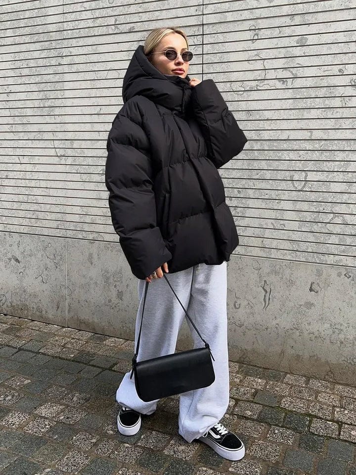 Winona – Women's Black Oversized Puffer Jacket