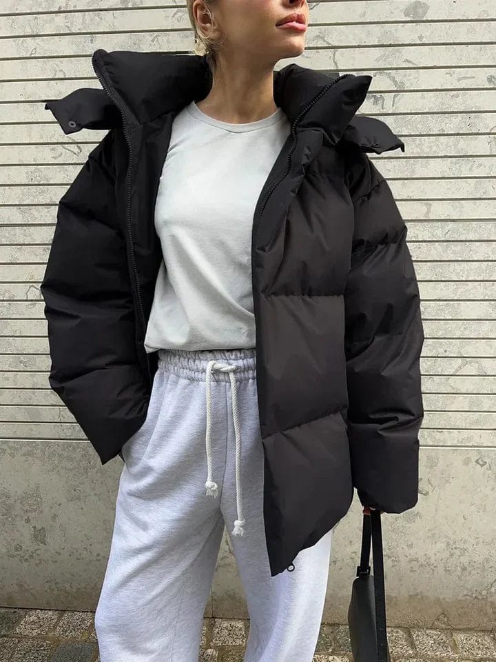 Winona – Women's Black Oversized Puffer Jacket