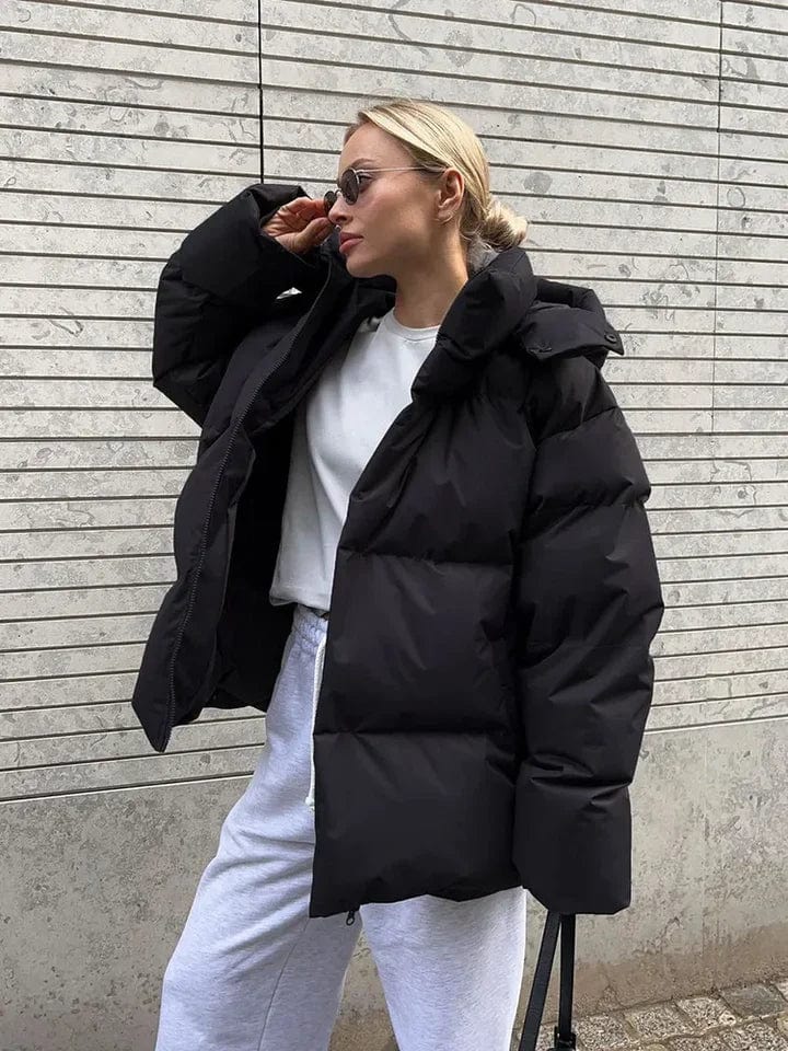 Winona – Women's Black Oversized Puffer Jacket