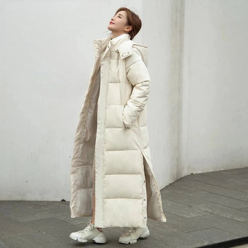 Harlow – Women's Black Longline Puffer Jacket