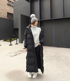 Harlow – Women's Black Longline Puffer Jacket