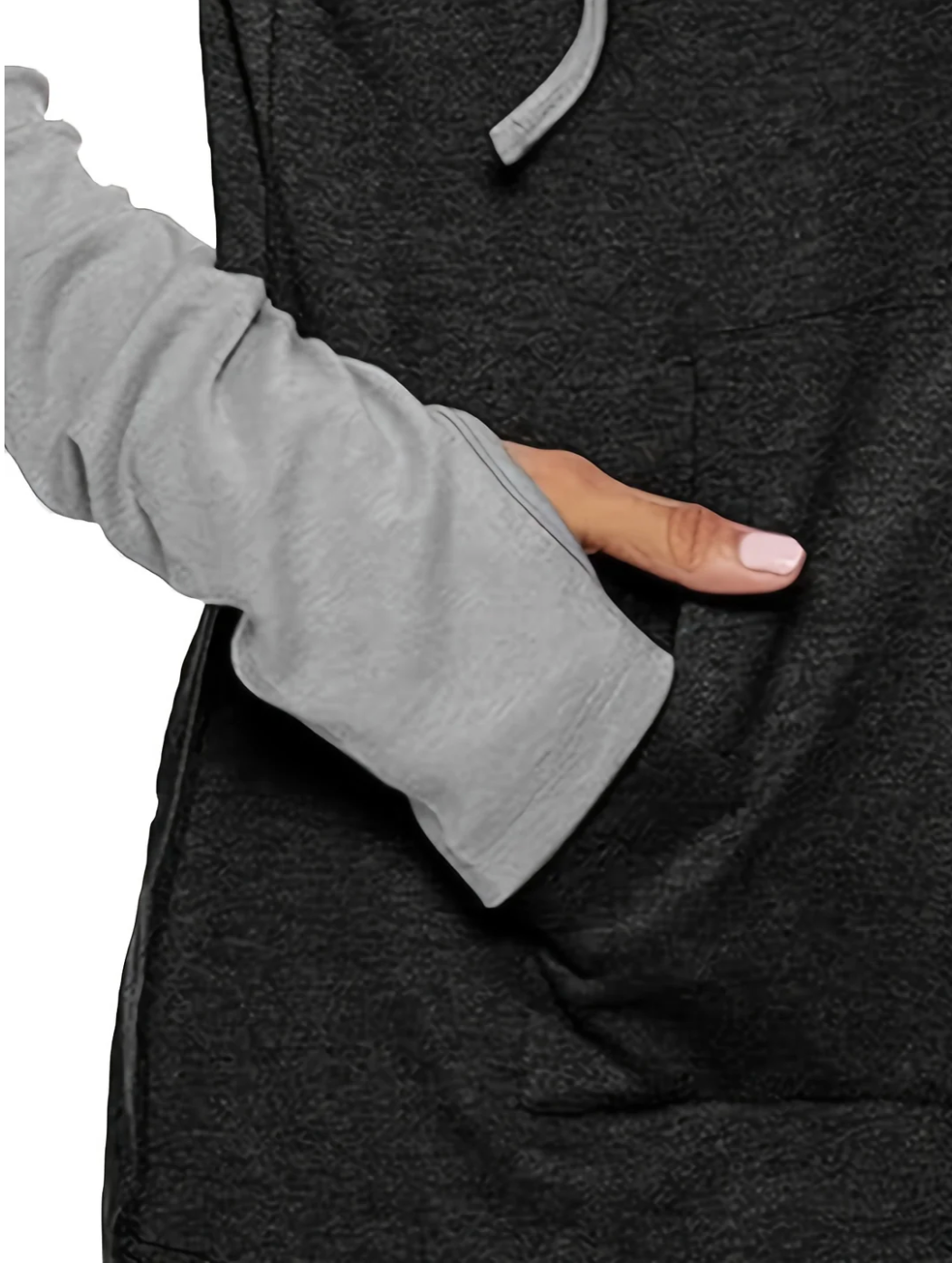 Greta | Women's Hoodie with Thumbholes – Colour Block Hoodie
