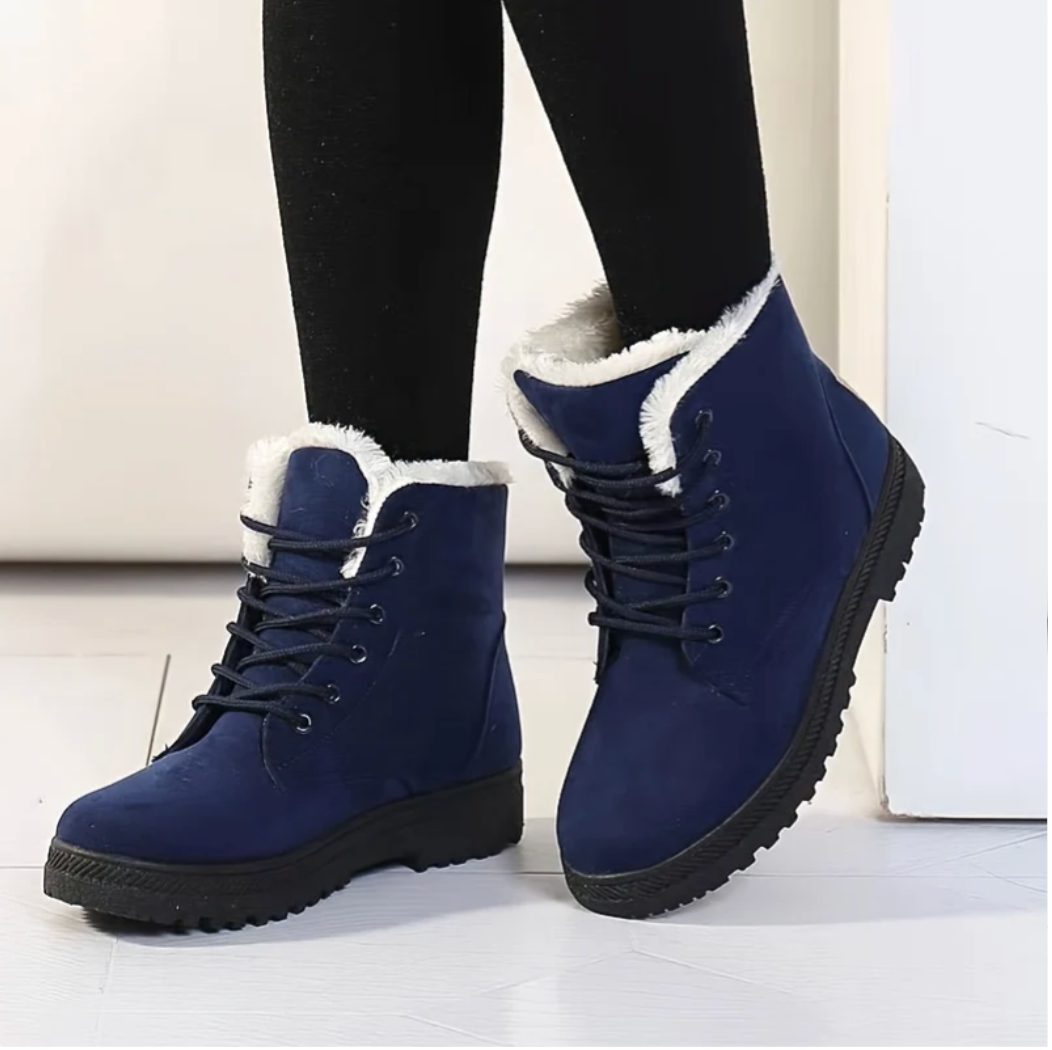 Vera | Women's Lace Up Ankle Boots – Cosy Plush Lined Boots