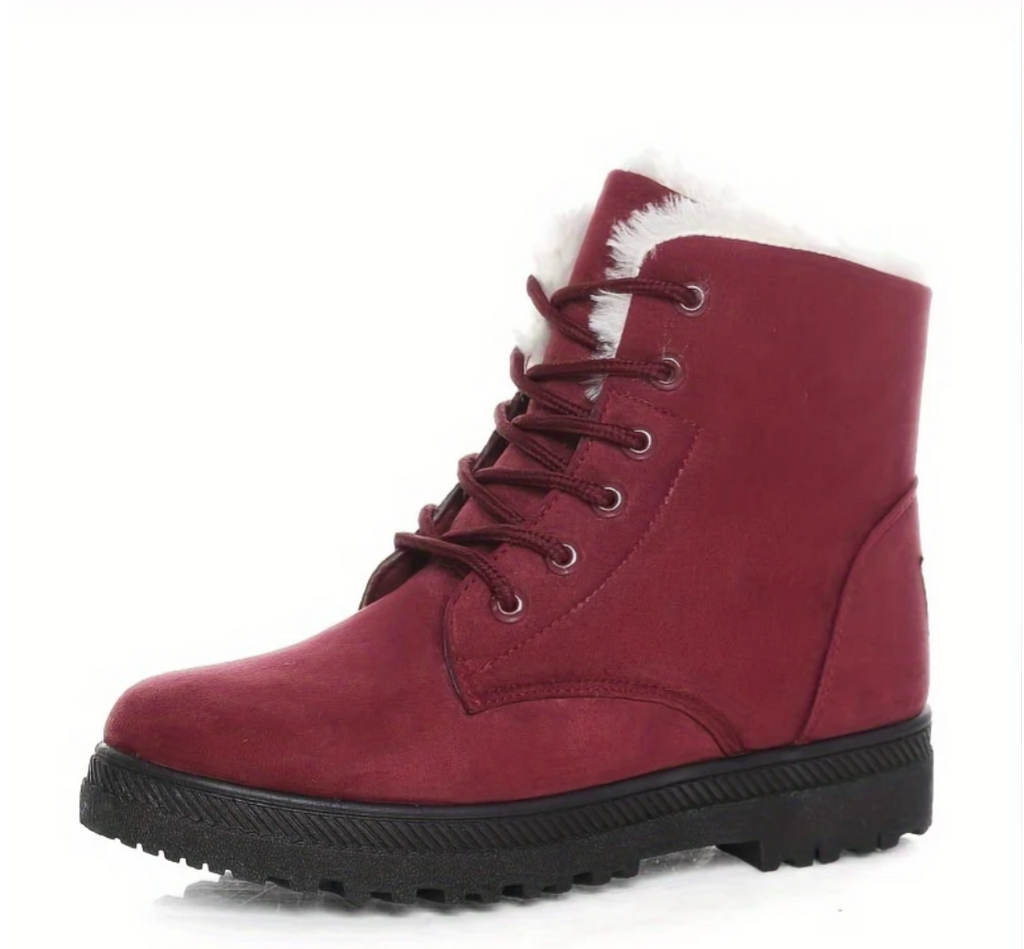 Vera | Women's Lace Up Ankle Boots – Cosy Plush Lined Boots