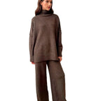 Frida | Cozy Knit Set with High Collar & Relaxed Fit