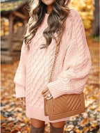 Josephine – Women's Caramel Chunky Cable Knit Jumper