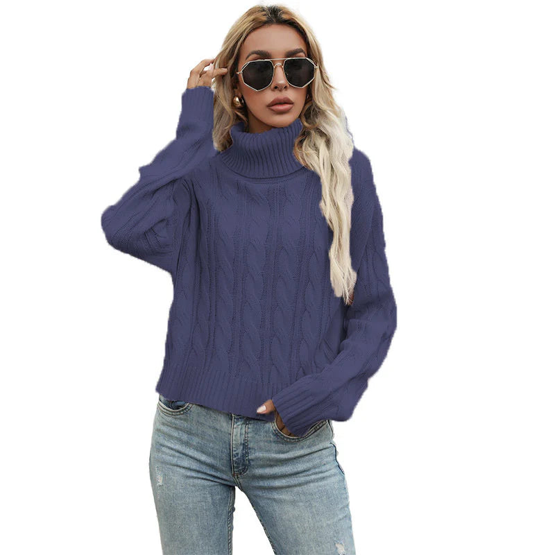 Rosalind – Women's Burgundy Cable Knit Jumper