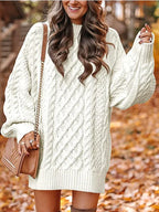Josephine – Women's Caramel Chunky Cable Knit Jumper