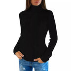 Elowen – Women's High-Neck Cable Knit Jumper