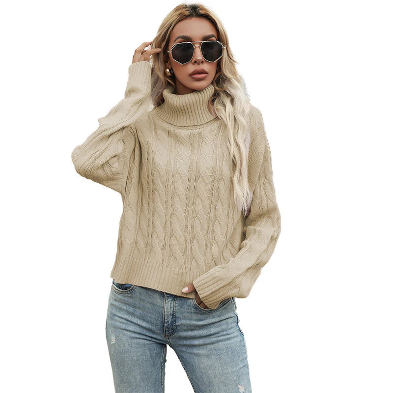 Rosalind – Women's Burgundy Cable Knit Jumper
