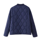 Genevieve – Women's Navy Quilted Puffer Jacket