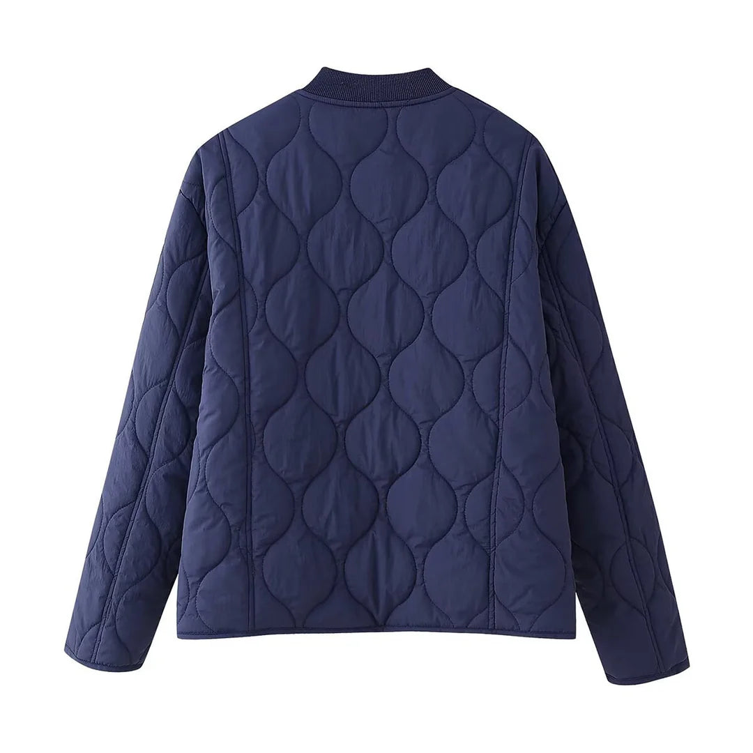 Genevieve – Women's Navy Quilted Puffer Jacket