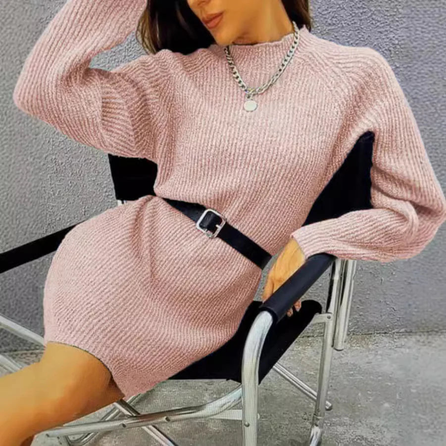 Wren | Relaxed Knit Dress with Dropped Shoulders