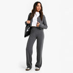 Talia | Chic Cardigan Set with Wide Leg Pants