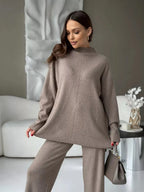 Robin | Comfortable Knit Set with Wide Pants