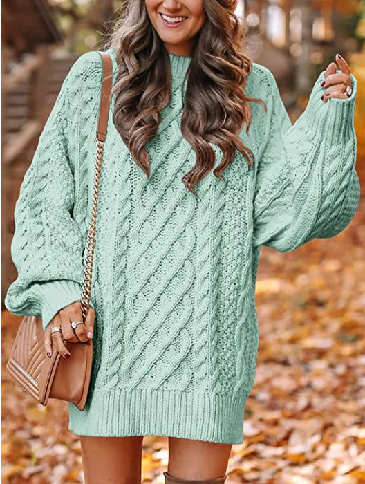 Josephine – Women's Caramel Chunky Cable Knit Jumper