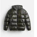 Rosalind – Women's Dark Green High Neck Puffer Jacket