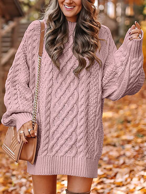 Josephine – Women's Caramel Chunky Cable Knit Jumper