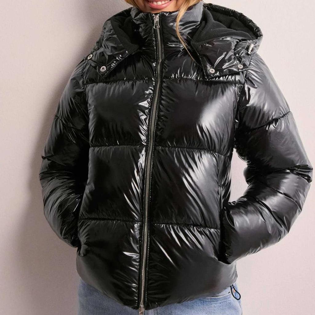 Perpetua – Women's Hooded Glossy Puffer Jacket