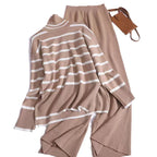 Ruby | Fine Striped Knit Set with Relaxed Fit
