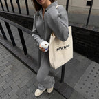 Isla | Relaxed Knit Set with Modern Collar