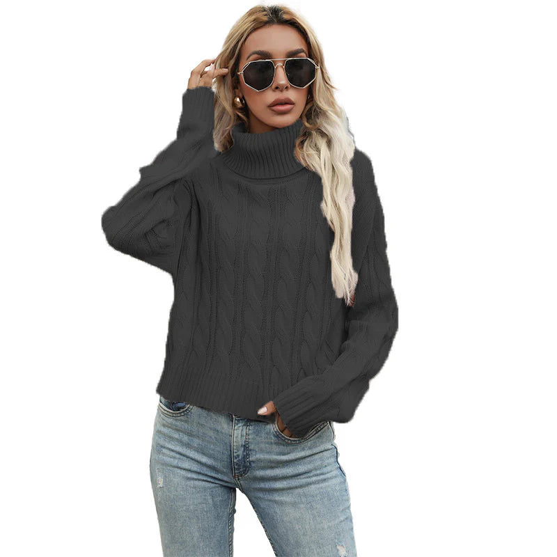Rosalind – Women's Burgundy Cable Knit Jumper