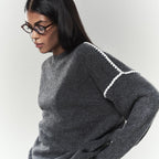 Hazel | Elegant Ribbed Knit Sweater with Wide Sleeves