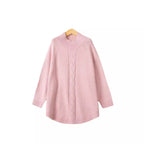Cordelia – Women's Yellow High-Neck Cable Knit Jumper
