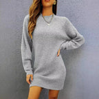 Wren | Relaxed Knit Dress with Dropped Shoulders