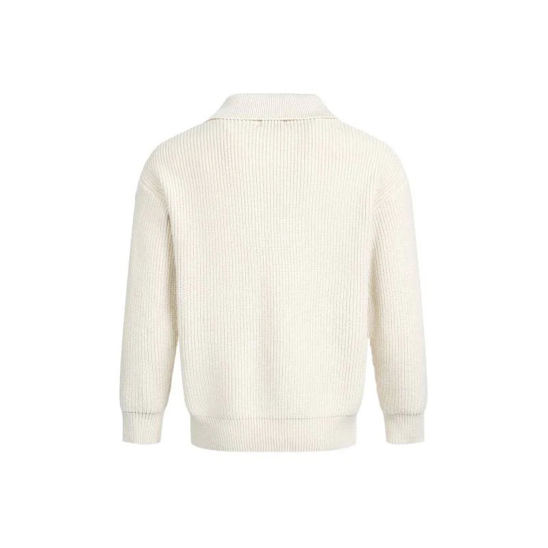 Wren | Elegant Ribbed Knit Sweater with Modern Collar