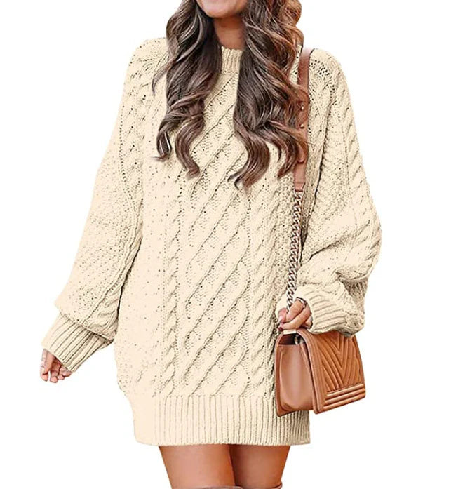 Josephine – Women's Caramel Chunky Cable Knit Jumper