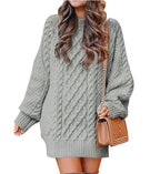 Josephine – Women's Caramel Chunky Cable Knit Jumper