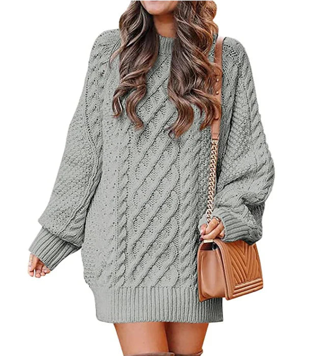 Josephine – Women's Caramel Chunky Cable Knit Jumper