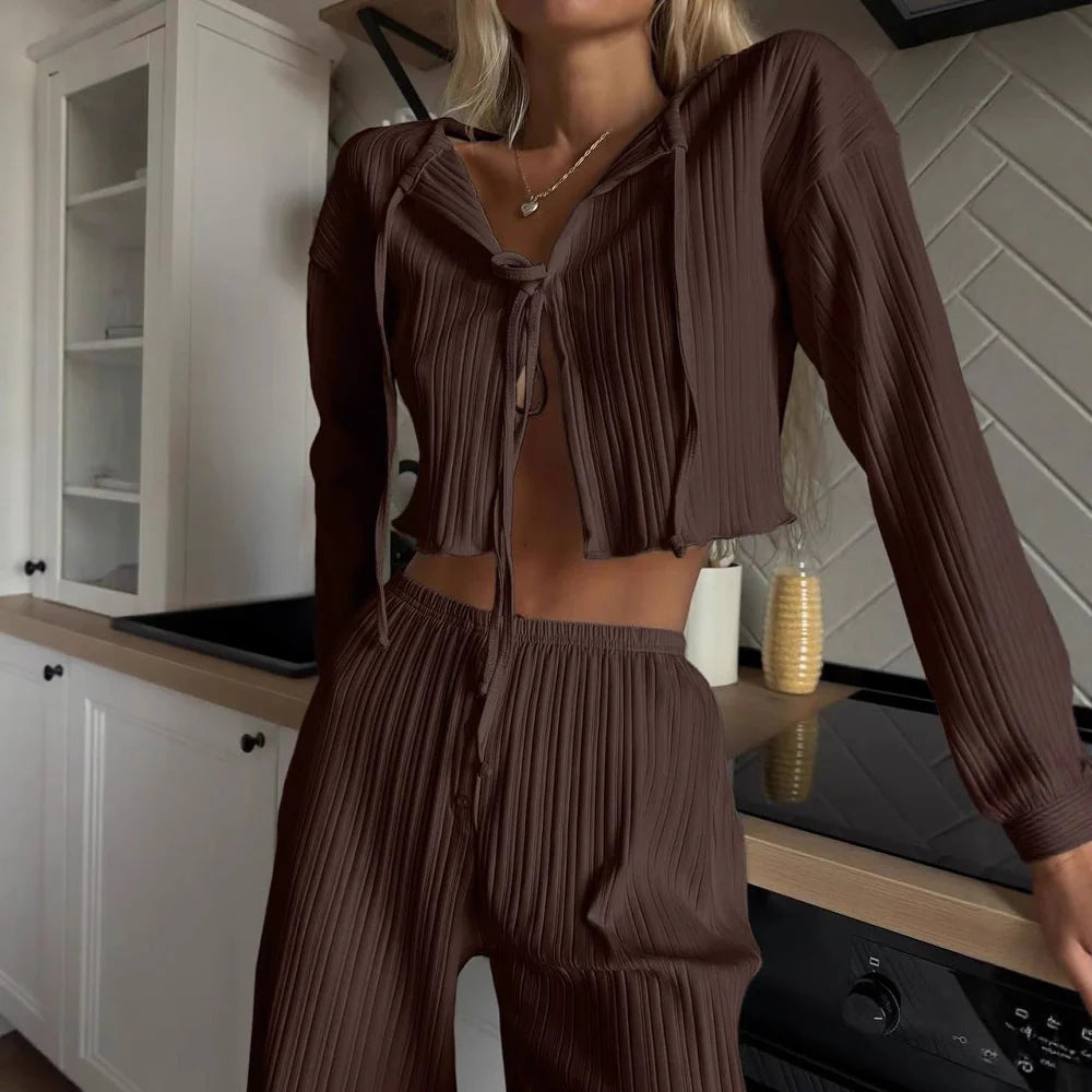 Sadie | Relaxed Knit Set with Adjustable Drawstring