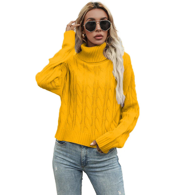Rosalind – Women's Burgundy Cable Knit Jumper
