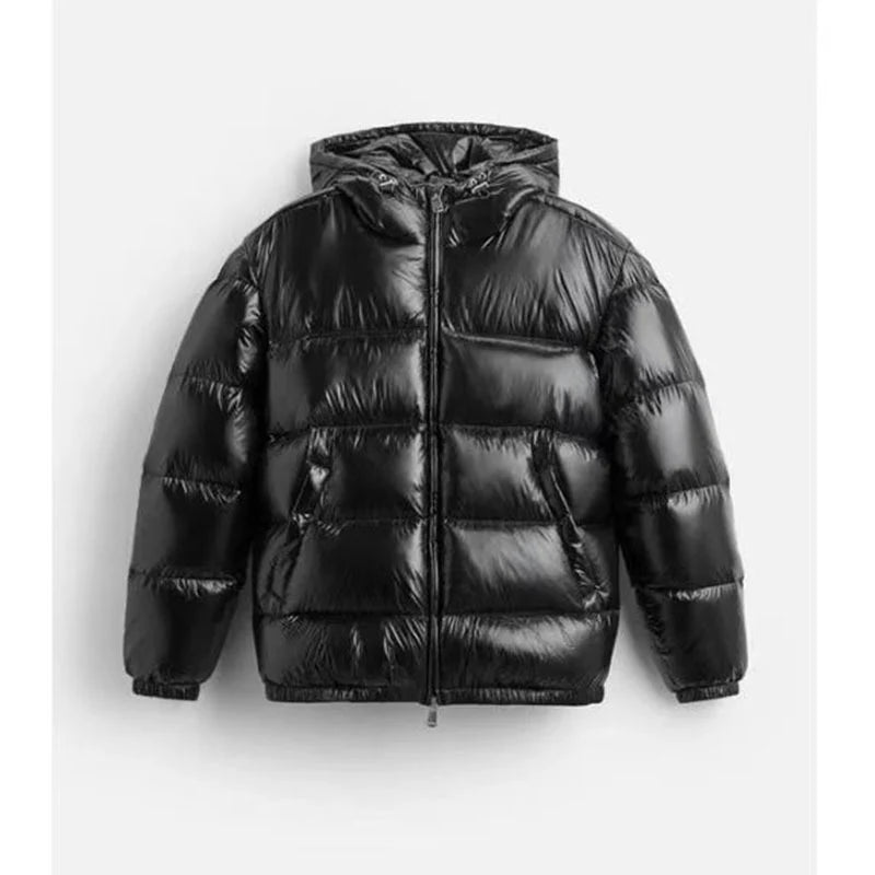 Rosalind – Women's Dark Green High Neck Puffer Jacket