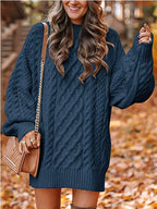 Josephine – Women's Caramel Chunky Cable Knit Jumper