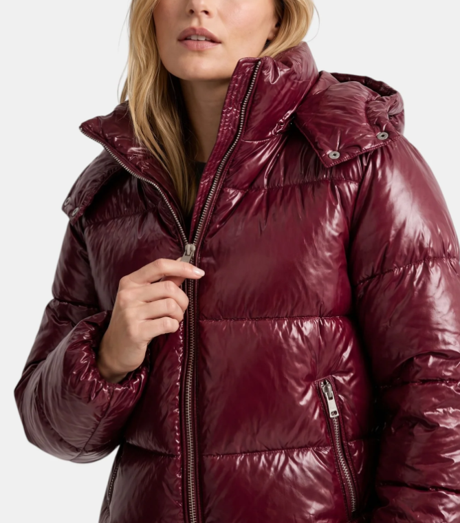 Celeste | Women's Hooded Quilted Puffer Jacket – Lightweight Zip-Up Winter Coat with Side Pockets